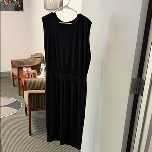 Athleta Classic Black Midi Dress